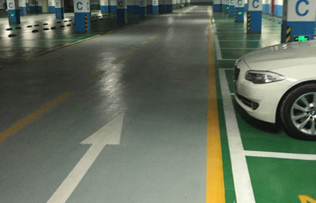 停車庫環氧地坪樹脂地坪漆使用中要注意什么？